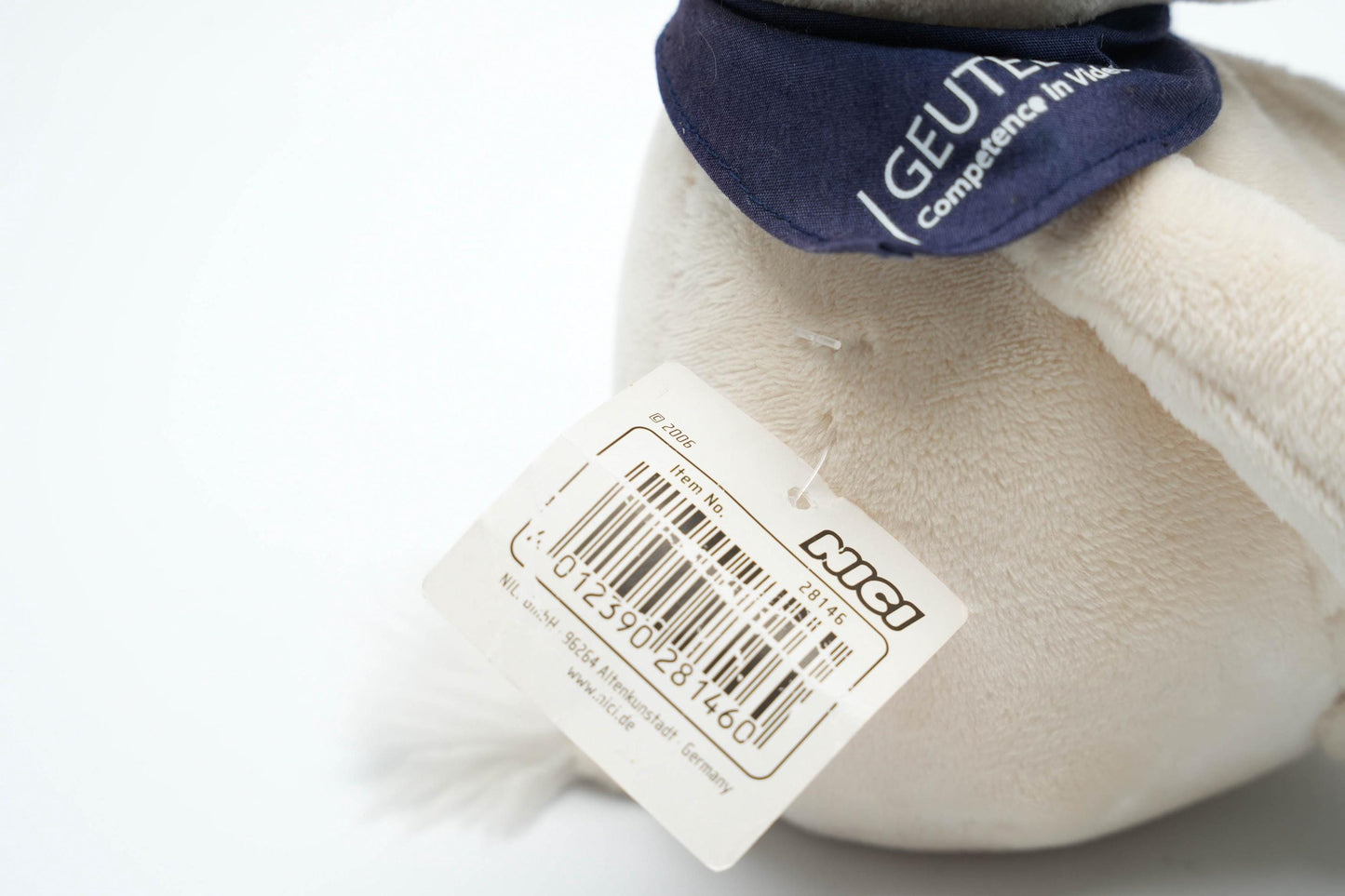 Vintage NICI Candy Love Nijlpaard 23cm (9 inch) – 2001 Pluche Knuffel