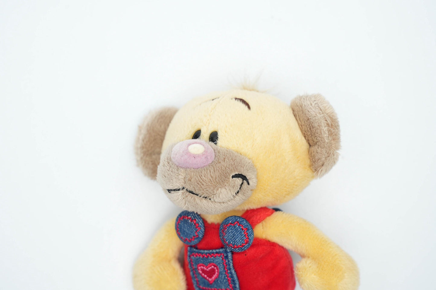 Vintage Diddl Pimboli Knuffel 15cm (6 inch) – Depesche Germany, Rode Tuinbroek, Jaren 90