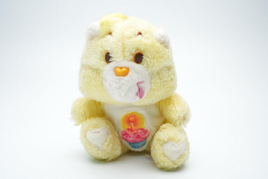 Vintage Birthday Bear Care Bear plush - 16 cm (6,3 inches) - zeldzame gele vintage pluche