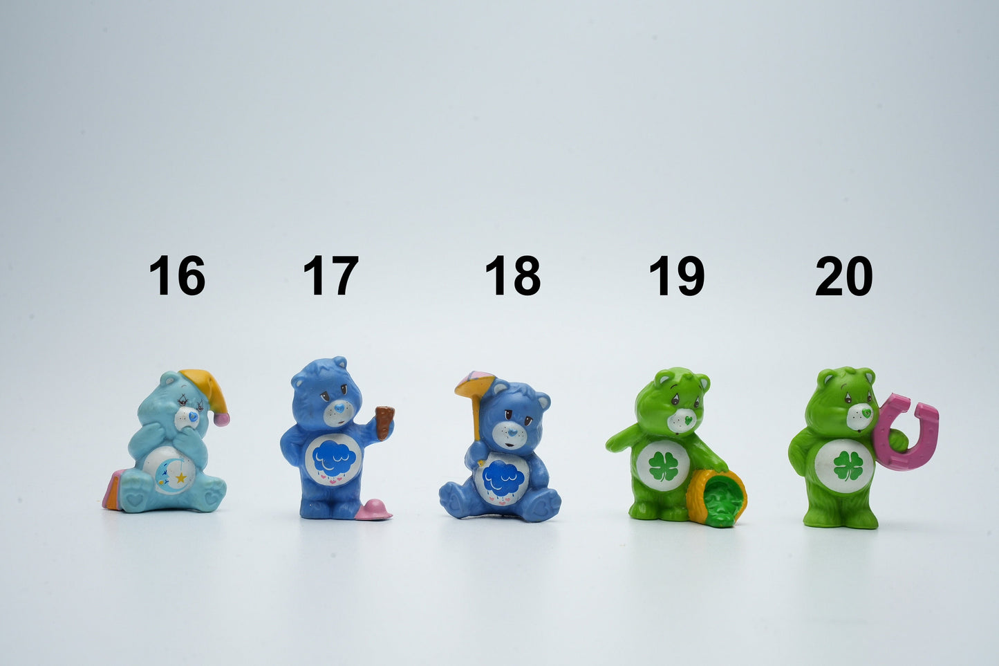 Care Bears - kies je eigen figuren - vintage care bear poppetjes