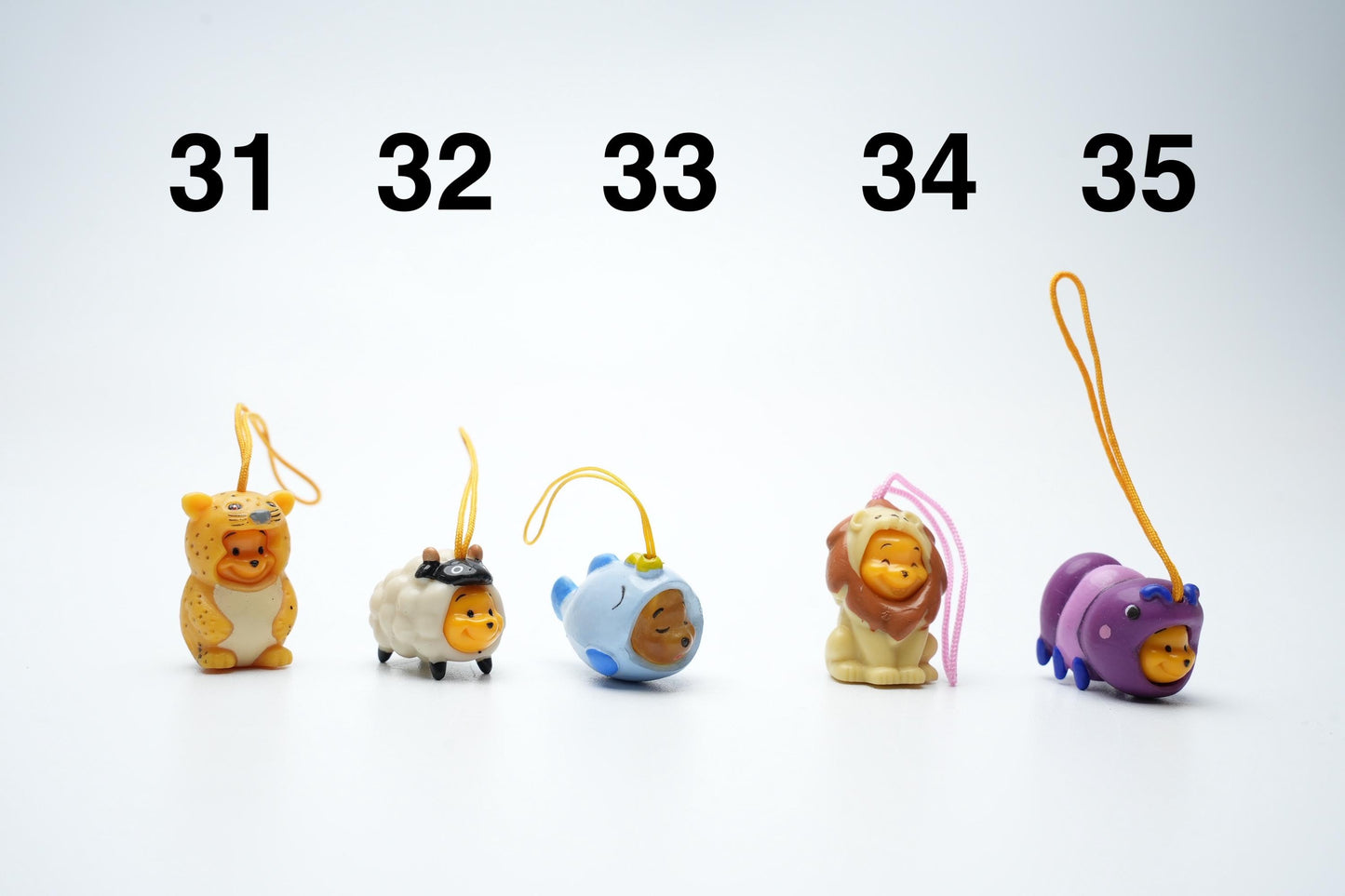 Peek-a-pooh telefoon bedels | Capsule Toys | Vintage peek a pooh bedels | pick your favorite (45 verschillende)