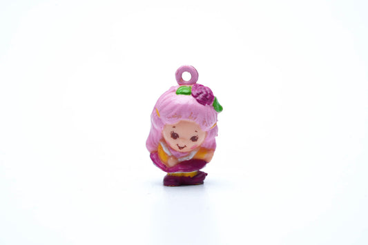 Vintage Hasbro Charmkins Hunny Bunch – Roze Haar & Paarse Schoentjes – 1983 Bedelfiguur