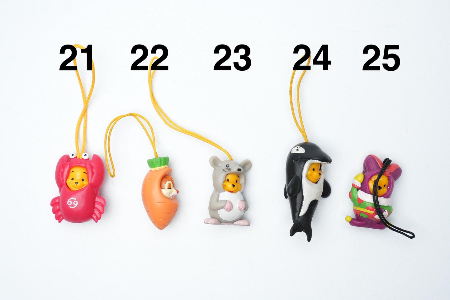 Peek-a-pooh telefoon bedels | Capsule Toys | Vintage peek a pooh bedels | pick your favorite (45 verschillende)