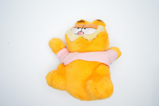 Vintage Garfield Knuffel met Roze Sjaal - United Feature Syndicate Inc. & Paws (1981)