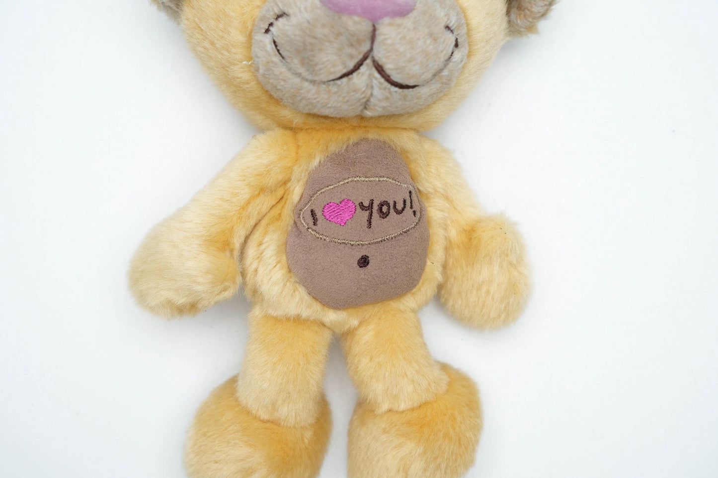 Vintage Diddl Pimboli Knuffel 19cm (7,5 inch) – "I Love You" Buikje, Depesche Germany, Jaren 90