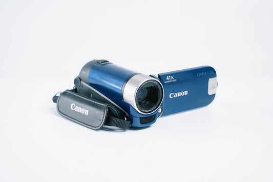 CANON LEGRIA FS306 DIGITALE CAMCORDER – BLAUWE EDITIE MET 41X ZOOM EN ORIGINELE ACCU