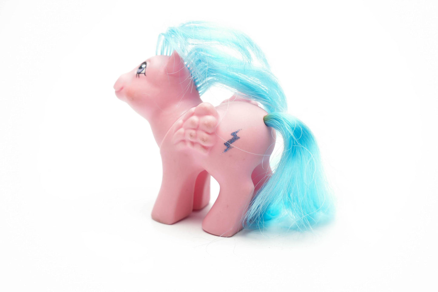 Vintage My Little Pony Baby Firefly – G1 Pegasus Pony 1984 – Roze met Bliksemschicht