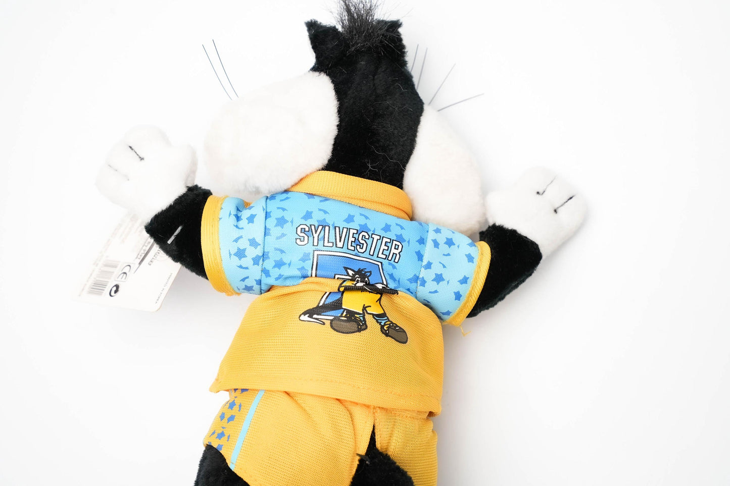 Vintage Looney Tunes Sylvester knuffel voetballer – Play By Play 1998 – 23 cm (9 inch)