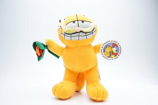 Garfield met bloemen | Garfield plush met mooie rozen