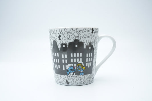 Leuke Smurfen mok in de kleur zwart en wit | voor de verzamelaar van Smurfen