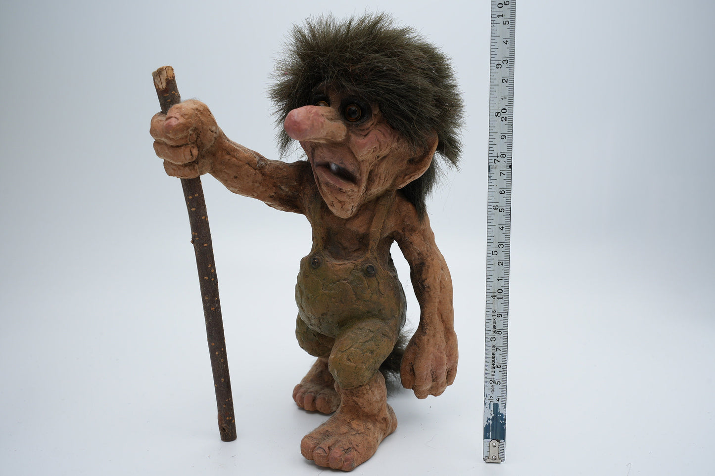 Nyform Troll nummer 122 - prachtige grote vintage troll - handgemaakt in Noorwegen