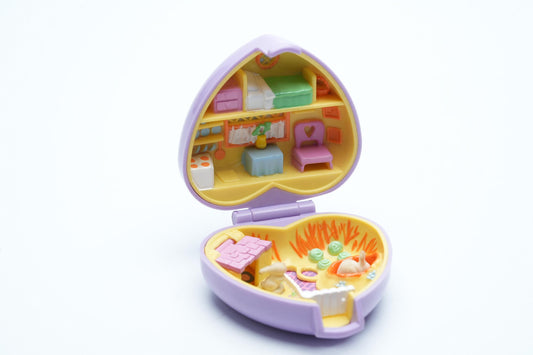 Vintage Polly Pocket Pretty Bunnies – 1993 Bluebird Compact – Met 2 Originele Konijntjes