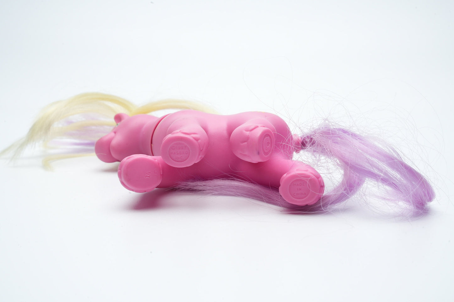 Roze pony met paars en blond | My Little Pony paard vintage