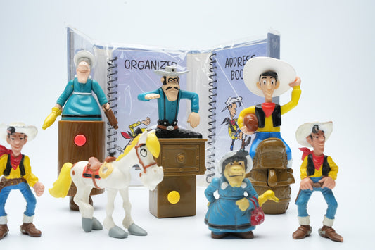 Vintage Lucky Luke figuren van McDonalds en Plastoys