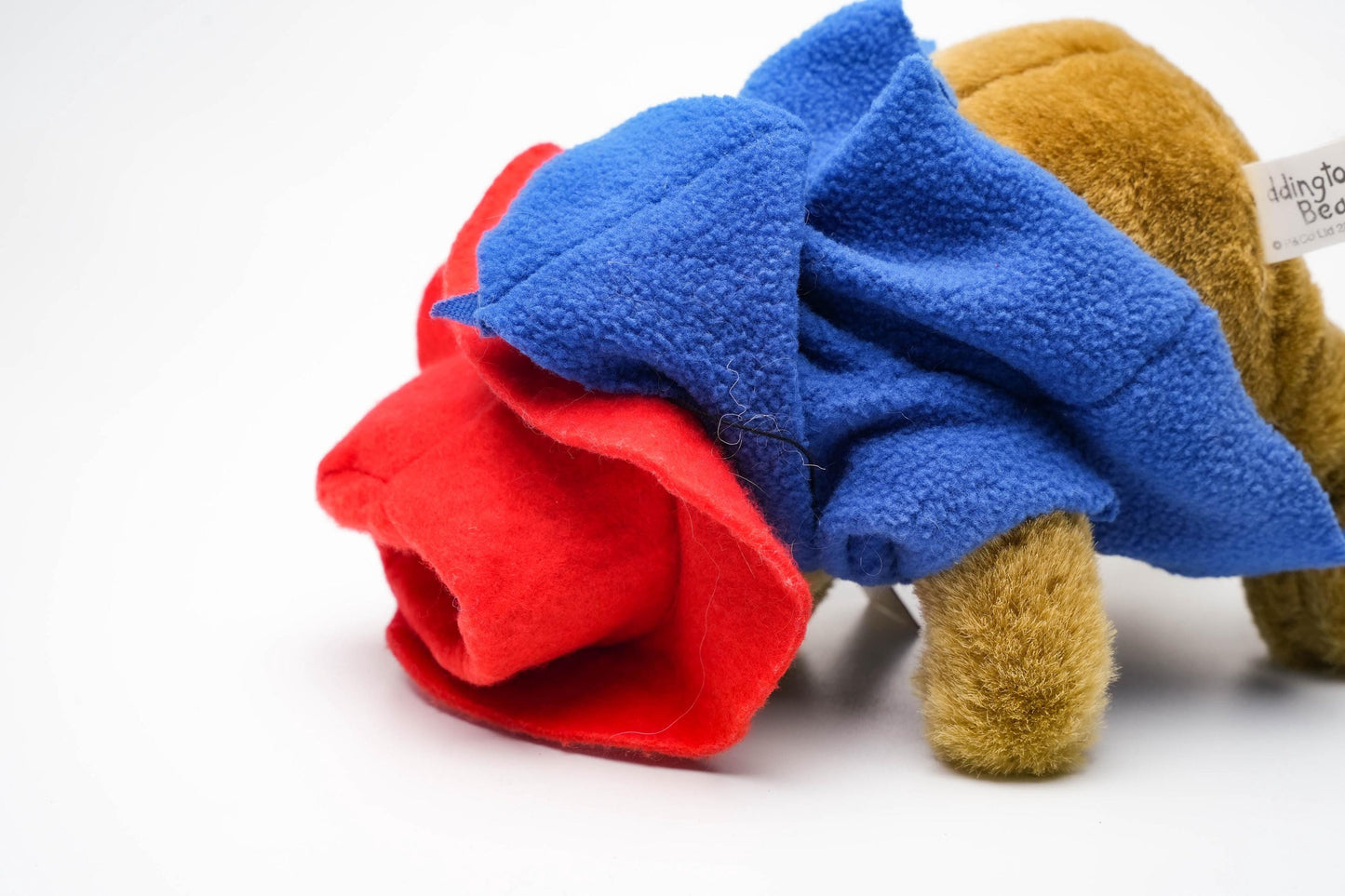 Vintage Paddington Bear knuffel – klassiek model met blauwe jas & rode hoed – ca. 25 cm (10 inch)