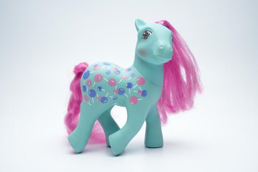 Vintage My Little Pony - Blauwe Pony met Snoepjes Design