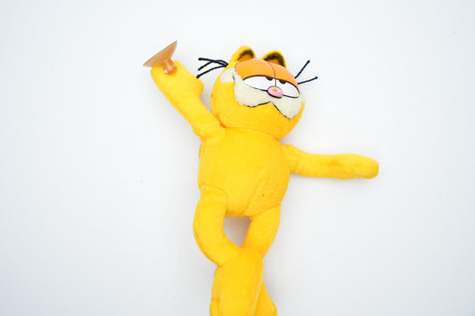 Vintage Garfield Knuffel met Zuignap - United Feature Syndicate Inc. & Paws (1981)