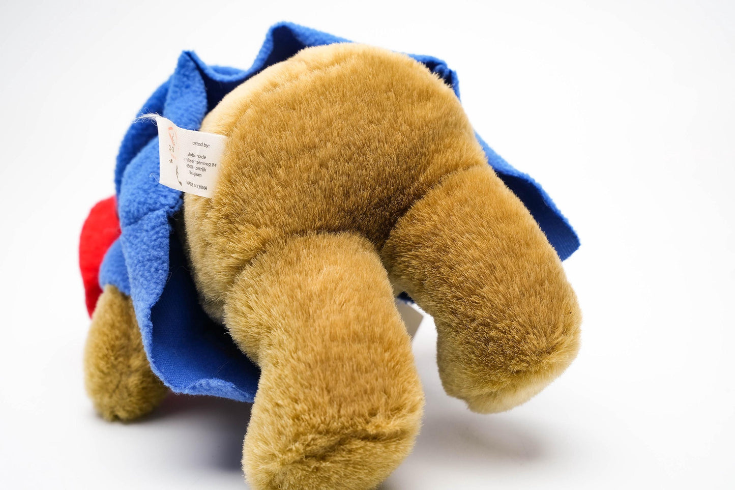 Vintage Paddington Bear knuffel – klassiek model met blauwe jas & rode hoed – ca. 25 cm (10 inch)