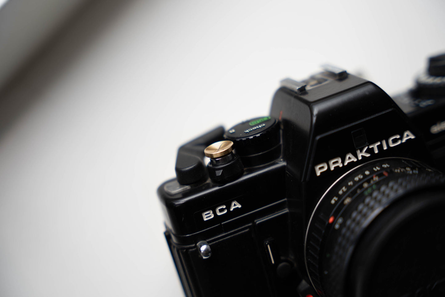 Laser gegraveerde ontspanknop voor jouw camera