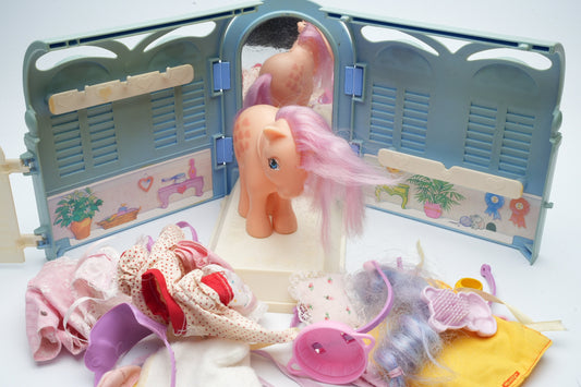 My Little Pony paardenstal met kleding en vele extra's | My Little Pony G1