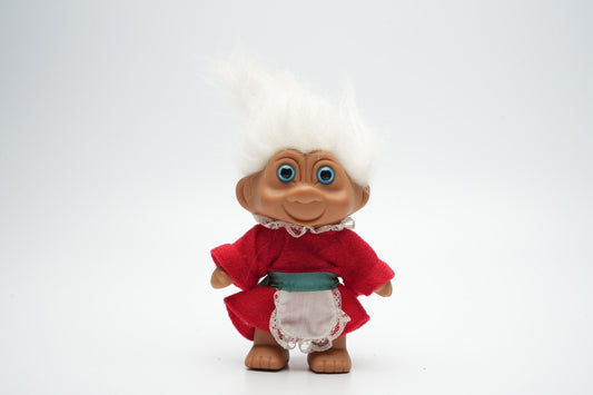 Troll in traditionele oude outfit - wit haar