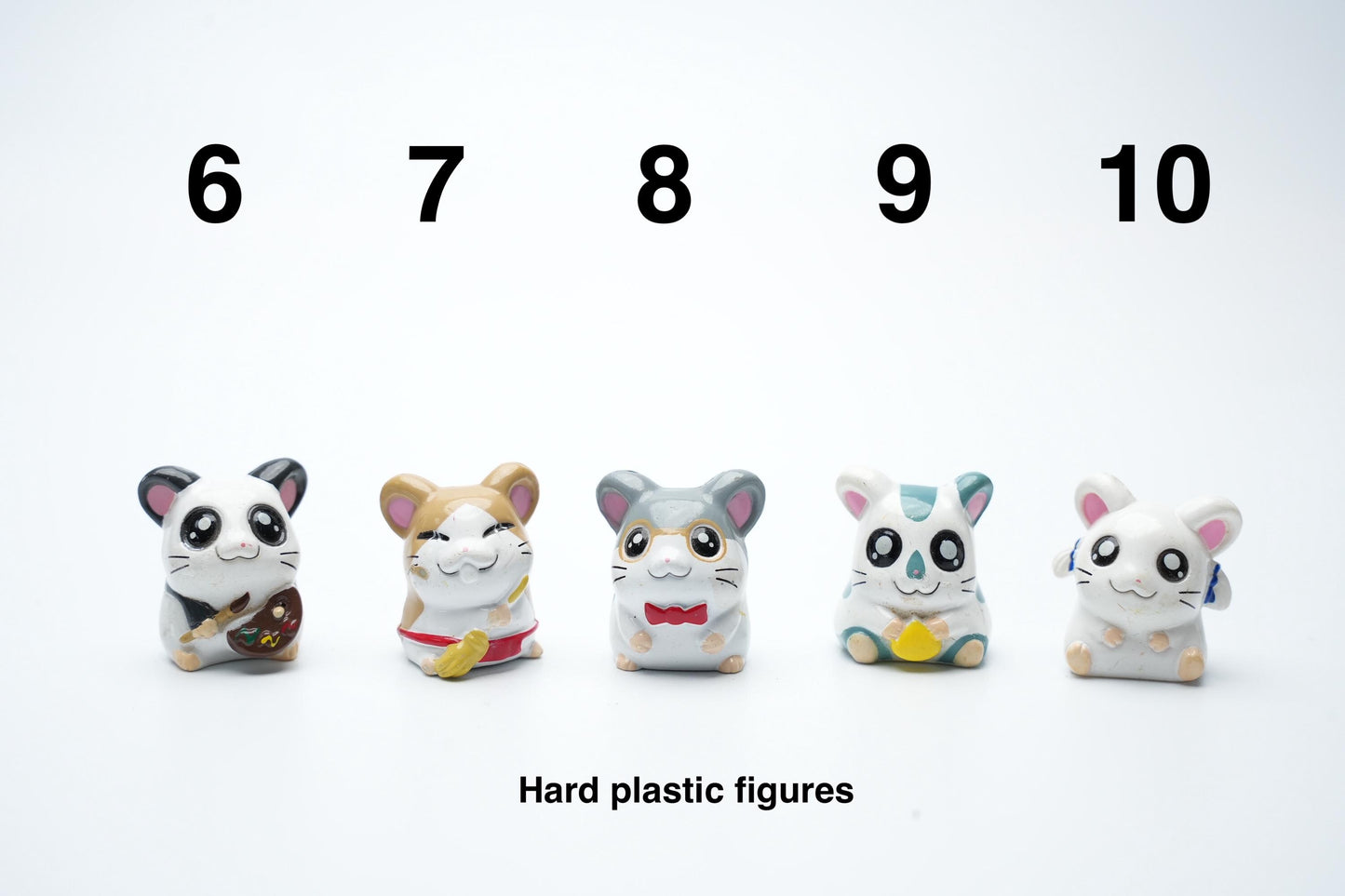 Hamtaro anime figure | Verschillende vintage hamtaro poppetjes | Vintage japanse hamster figuren | Kies uw favoriet