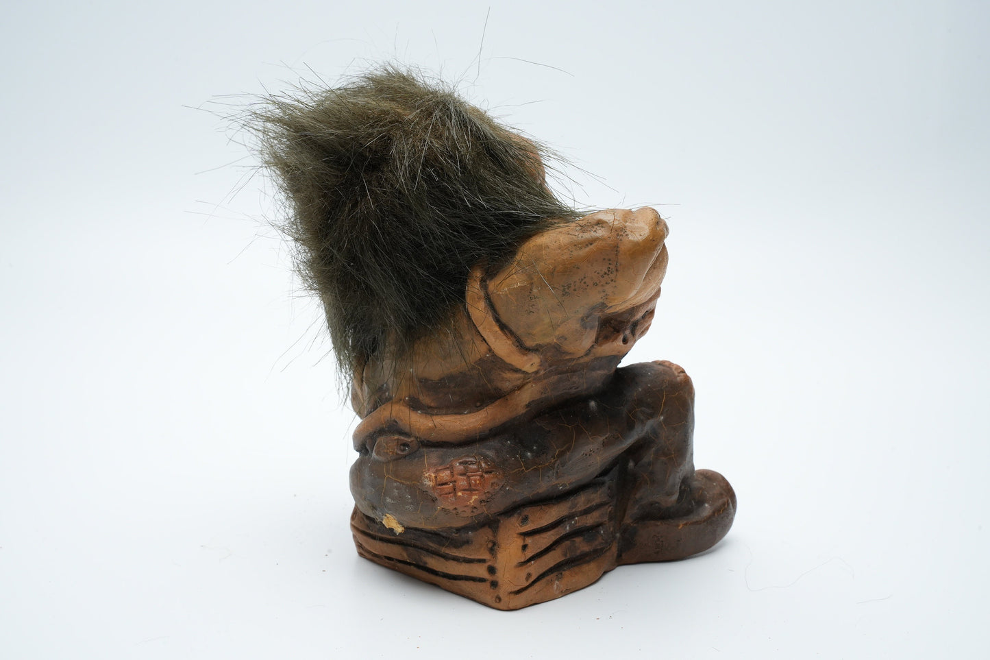 Troll met accordion in handen - vintage Nyform uit Noorwegen - boswezen