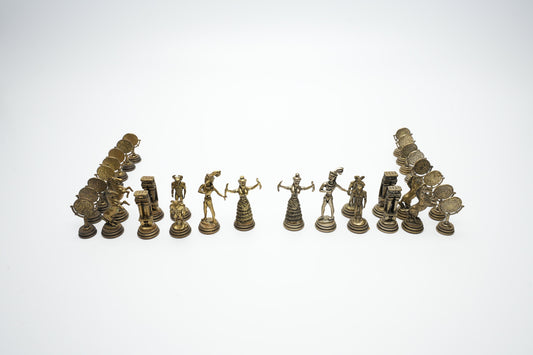 Zeldzame Griekse goden schaakstukken complete set - 32 stuks