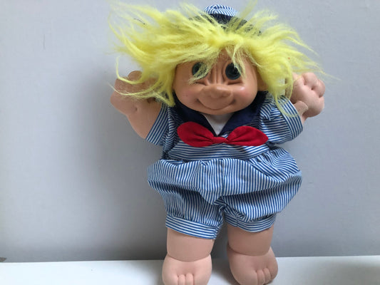 Vintage Russ Troll Kidz 12” SKIPPY Rare Plush Doll .